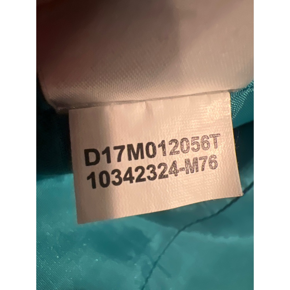 Anne Klein Teal Blue Single Button Zipper Pocket Blazer Jacket Womens 12 - Picture 7 of 7